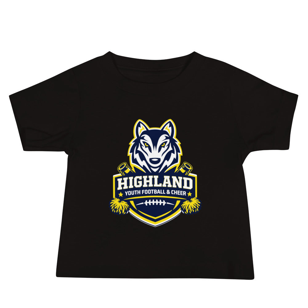 Performance | Baby T-Shirt | Highland youth football and cheer | Emblem Logo