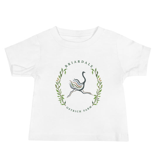 Performance | Baby T-Shirt | Briardale Ostrich Farm | Crest Logo