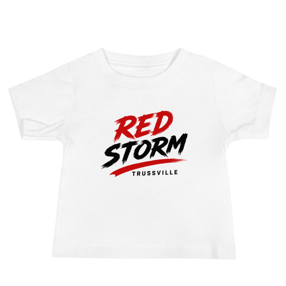 Performance | Baby T-Shirt | Red Storm | Modern Script Logo