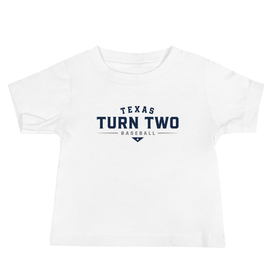 Performance | Baby T-Shirt | Texas Turn Two Baseball | Modern Script Logo