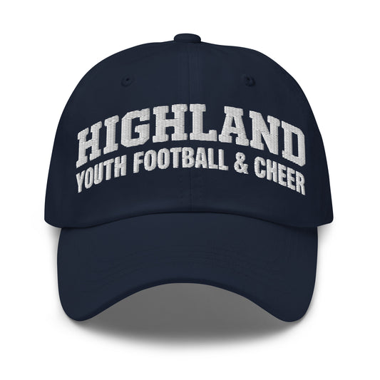 Dad Hat | Highland youth football and cheer | Emblem Logo