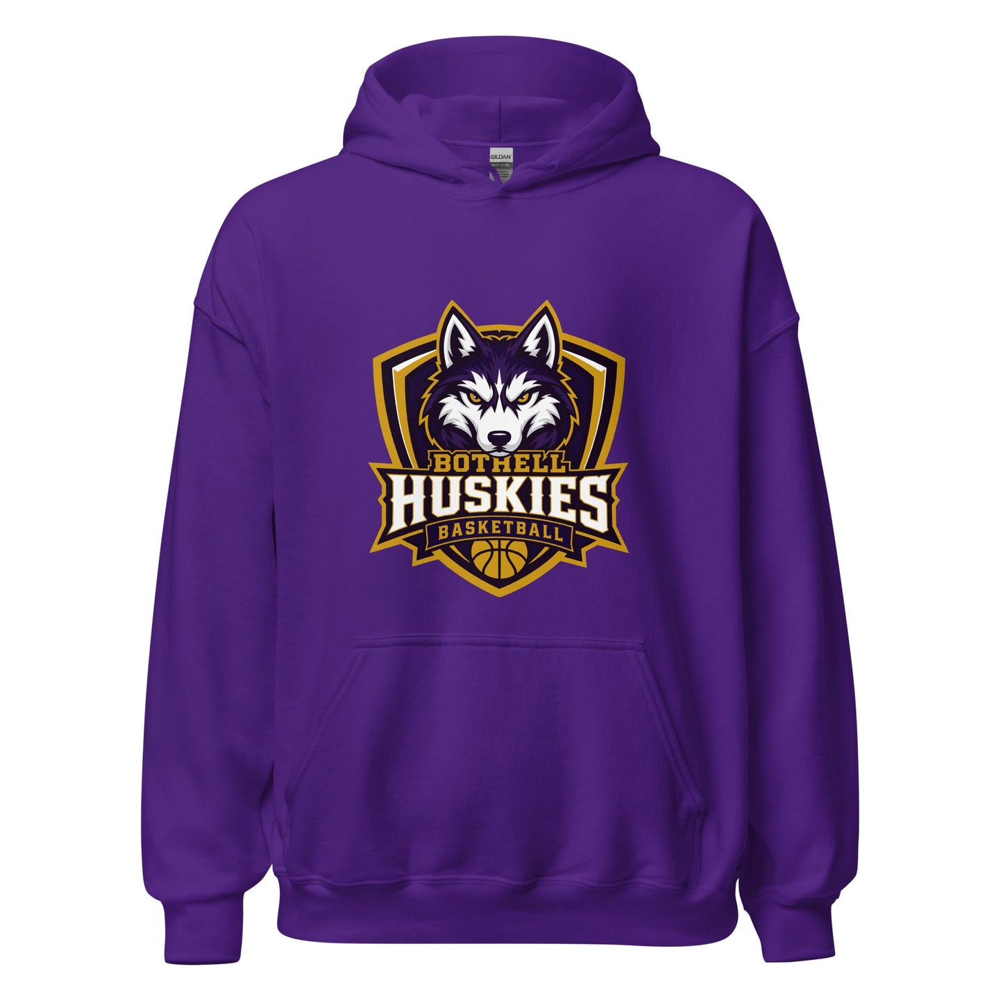 Classic | Hoodie | Bothell Huskies Youth Basketball | Shield Logo