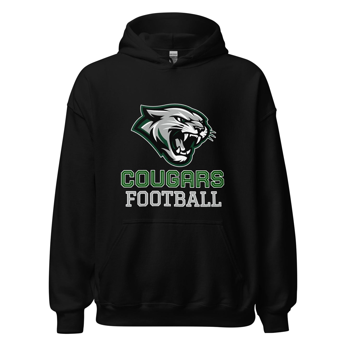 Classic | Hoodie | Colts Neck Cougars | Youth Tackle Football (AYF) | Strike Mascot Logo