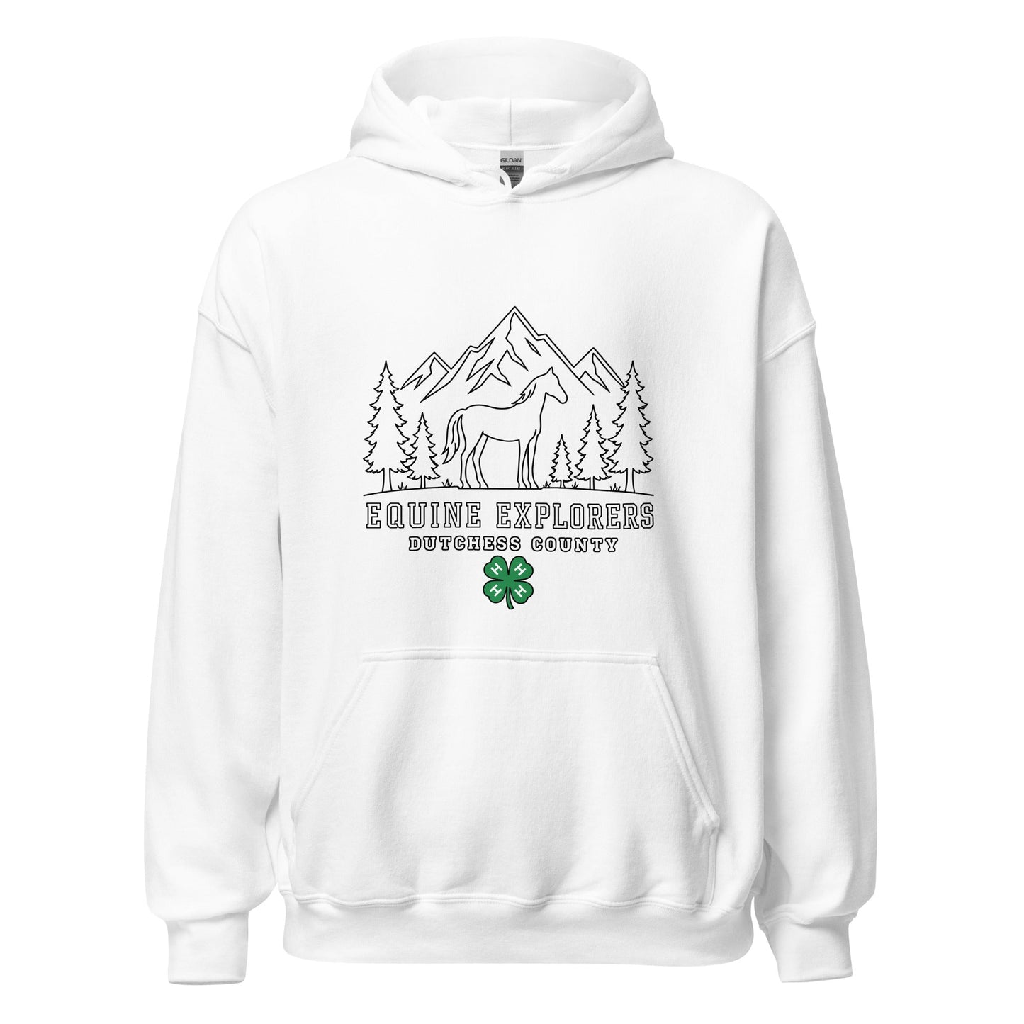 Classic | Hoodie | Equine Explorers | Dutchess Crest Trailblazers Logo