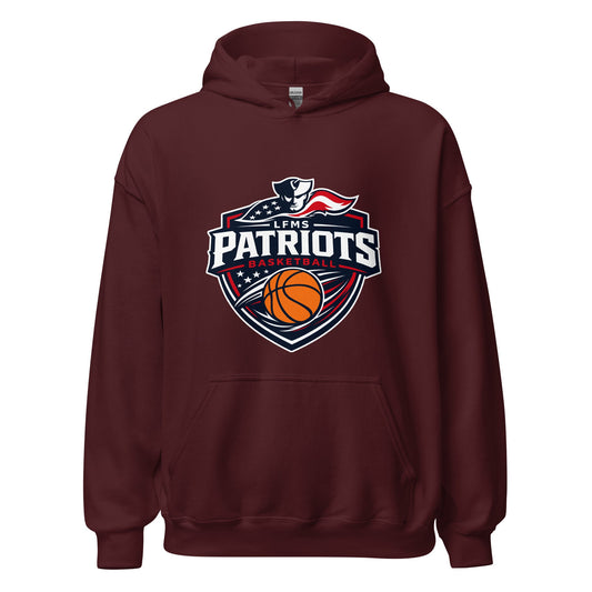 Classic | Hoodie | LFMS Athletics | Patriots Basketball Logo
