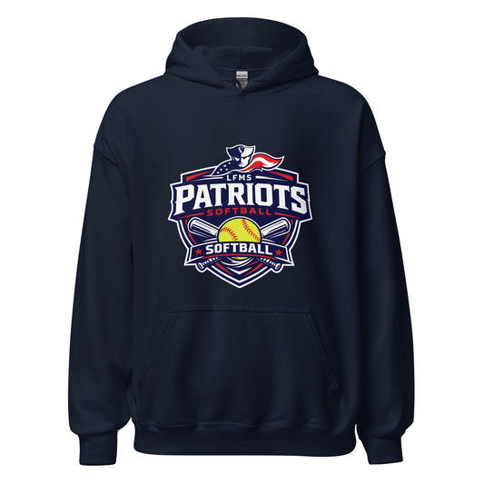 Classic | Hoodie | LFMS Athletics | Patriots Softball Logo