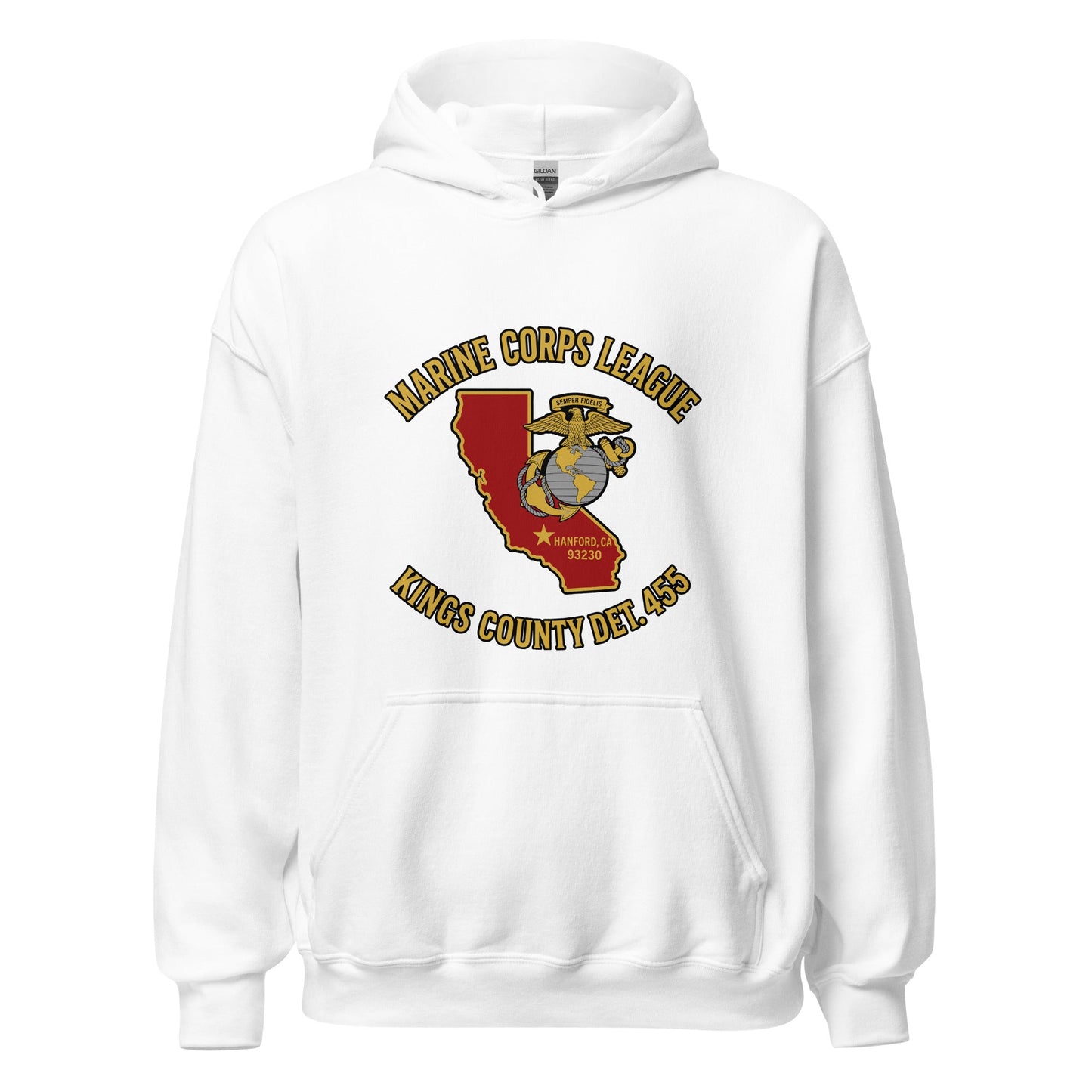 Classic | Hoodie | Marine Corps League kings County Det 455 | Crest Logo