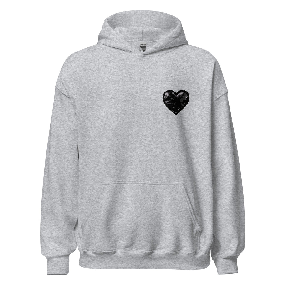Classic | Hoodie | Obsidian Heartbeat | Heart Crest Logo