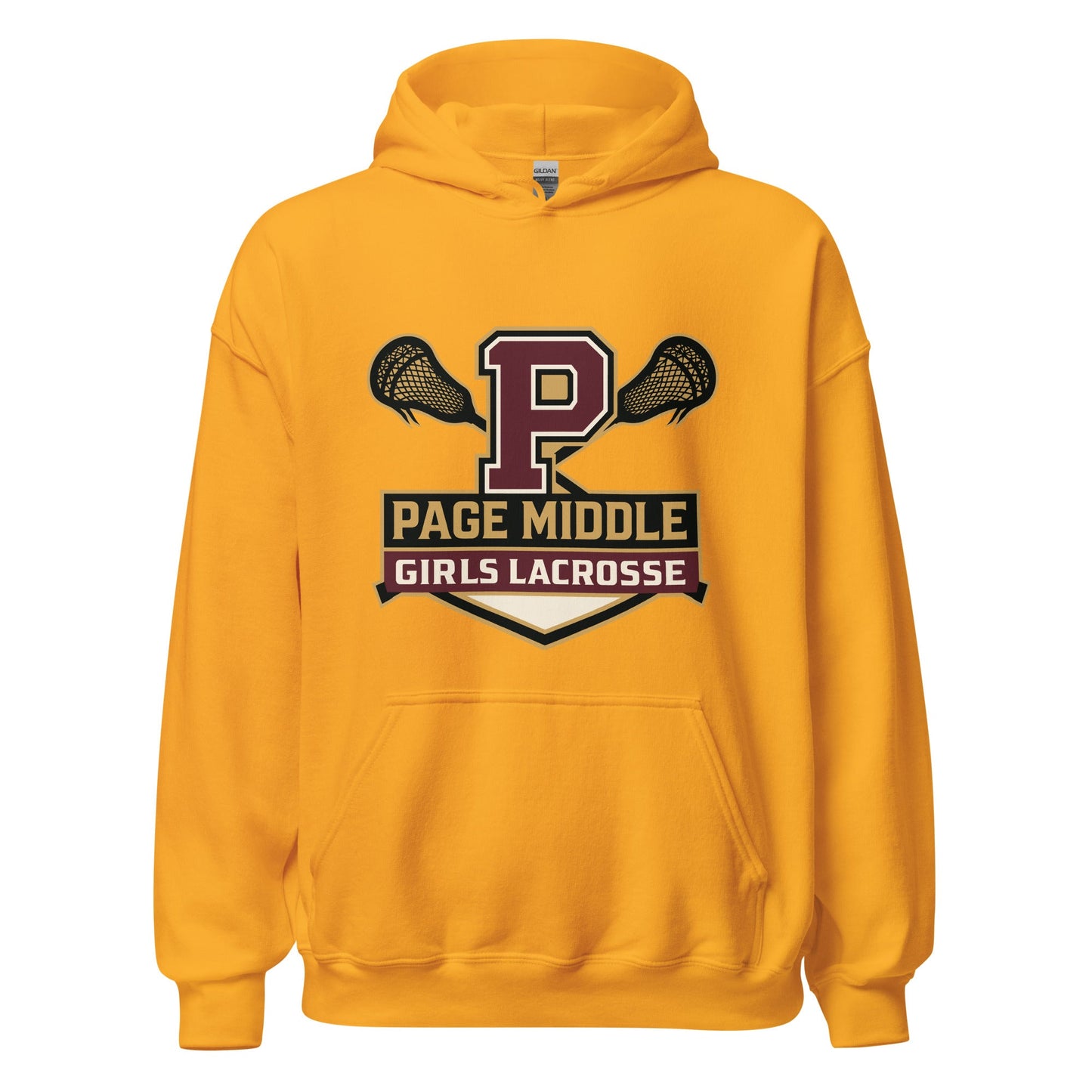 Classic | Hoodie | Page Middle Girls Lacrosse | Block P Logo