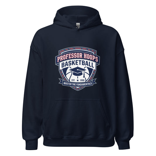 Classic | Hoodie | Professor Hoops Basketball | Crest Logo