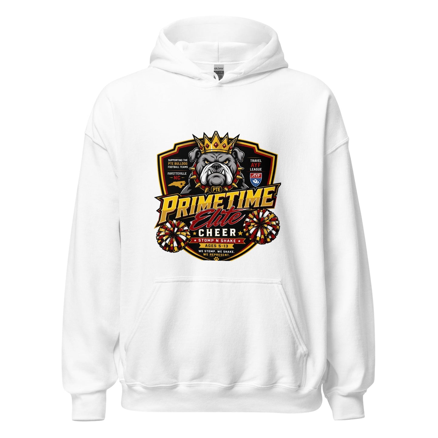 Classic | Hoodie | PTE Bulldog Cheer | Shield Logo
