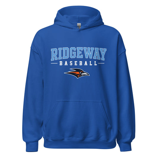 Classic | Hoodie | Ridgeway High School Baseball | Athletics Logo