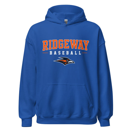 Classic | Hoodie | Ridgeway High School Baseball | Emblem Logo
