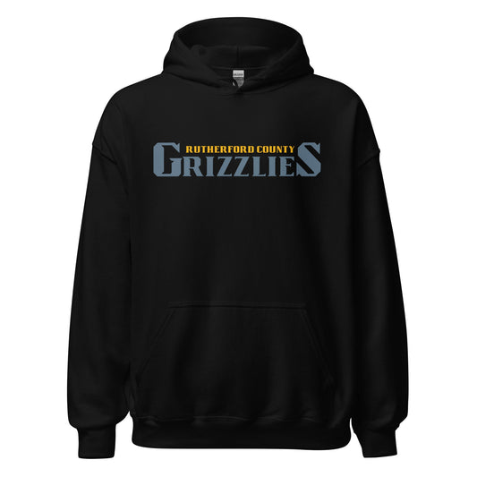 Classic | Hoodie | Rutherford County Grizzlies Football | Alt Script Logo