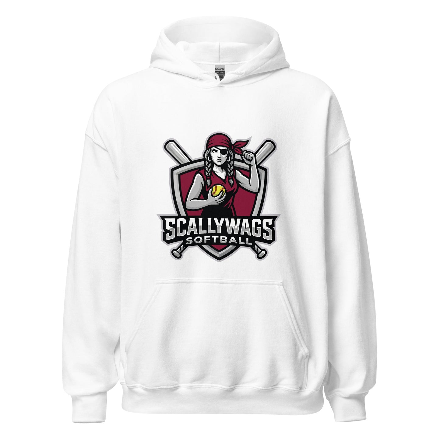Classic | Hoodie | Scallywags Softball | Crest Logo