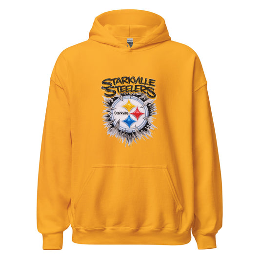Classic | Hoodie | Starkville Steelers | Ripped Logo