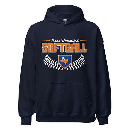 Classic | Hoodie | Texas Unlimited | Softball Logo