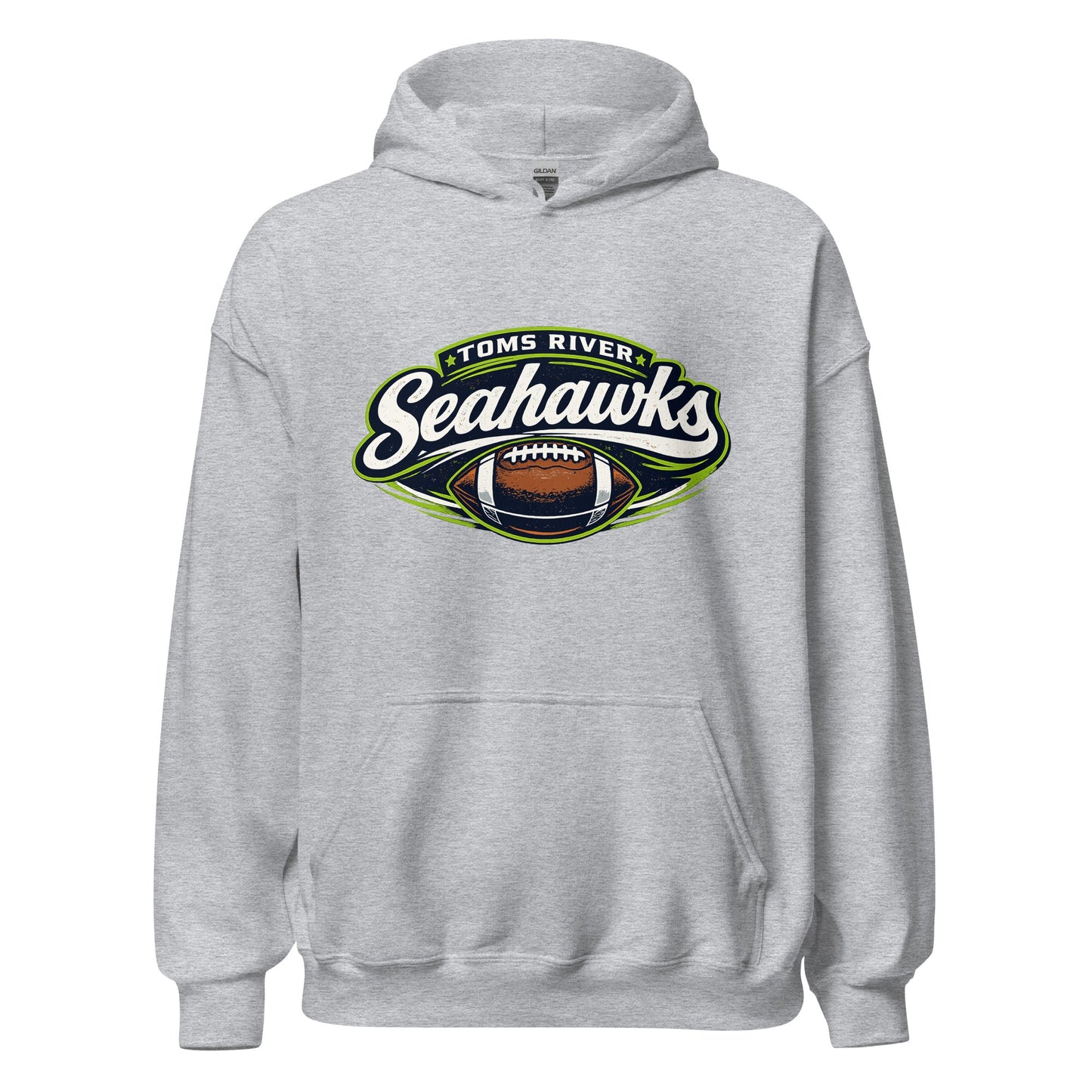 Classic | Hoodie | Toms River Seahawks | Football Emblem Logo