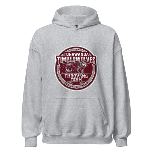 Classic | Hoodie | Tonawanda High School Track and Field | Throwing Team Logo