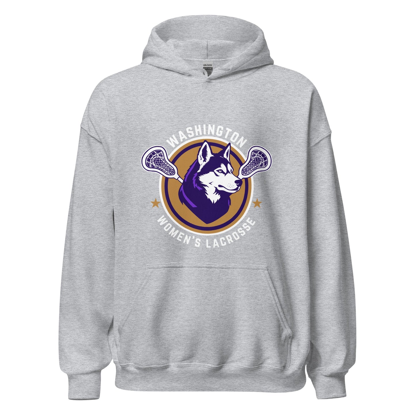 Classic | Hoodie | UW Women's Club Lacrosse | Badge Logo