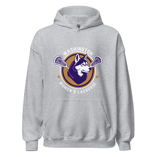Classic | Hoodie | UW Women's Club Lacrosse | Badge Logo