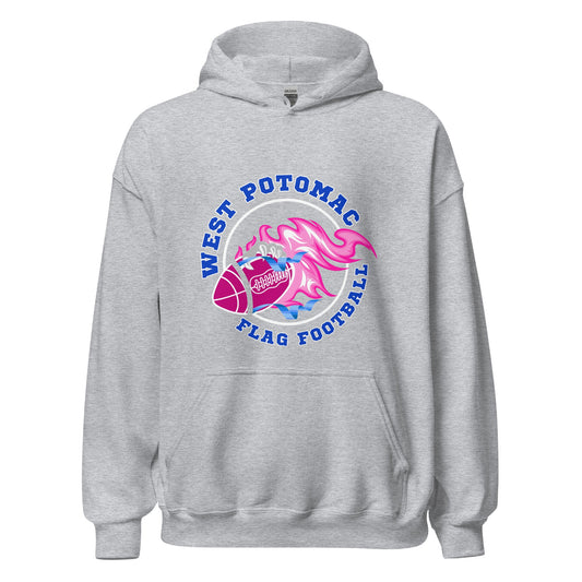 Classic | Hoodie | West Potomac Flag Football | Crest Logo