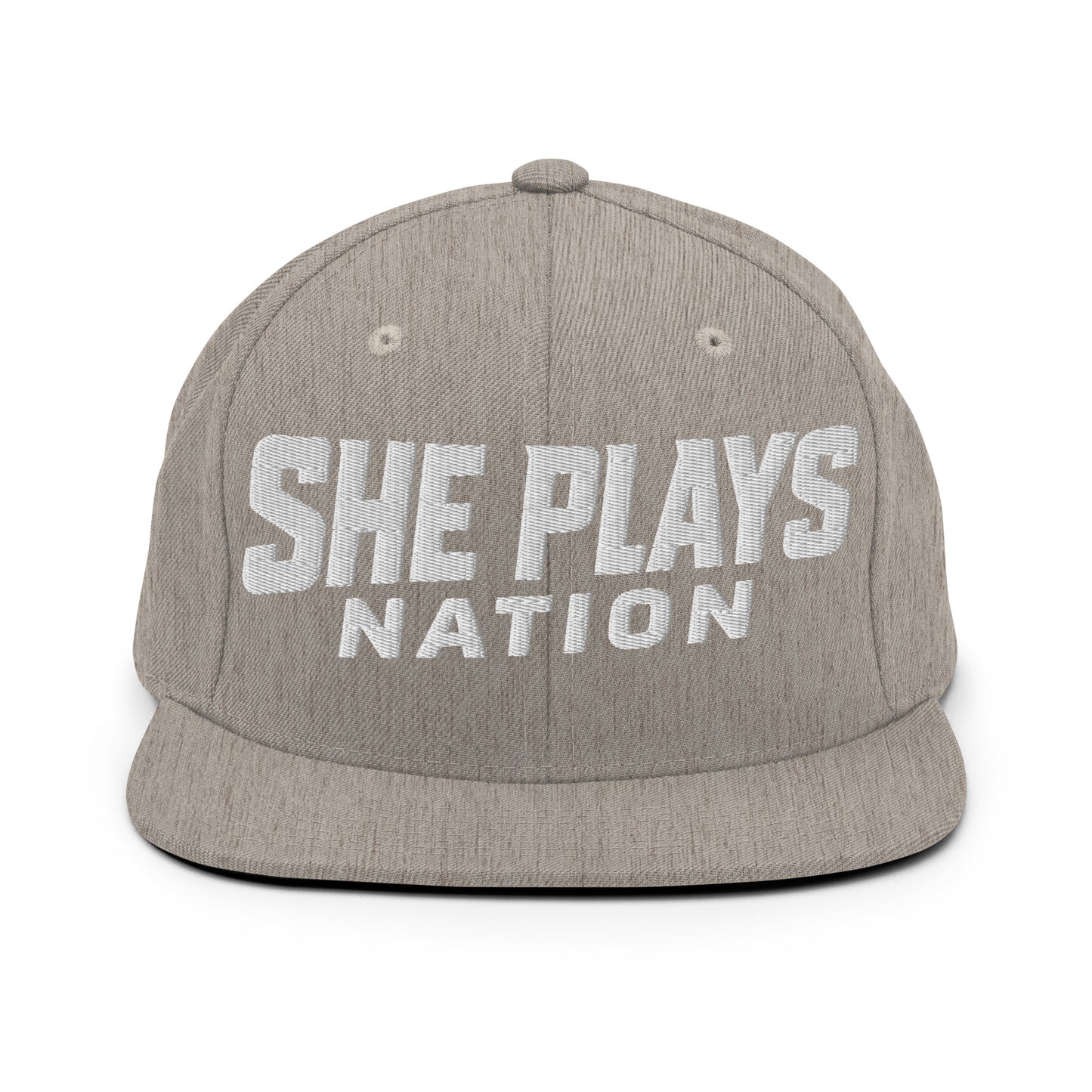 Snapback Hat | She Plays Nation | Script Logo