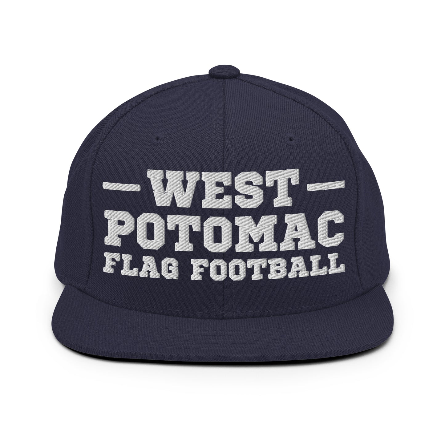 Snapback Hat | West Potomac Flag Football | Script Logo