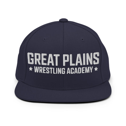 Snapback Hat | Great Plains Wrestling Academy | Script Logo