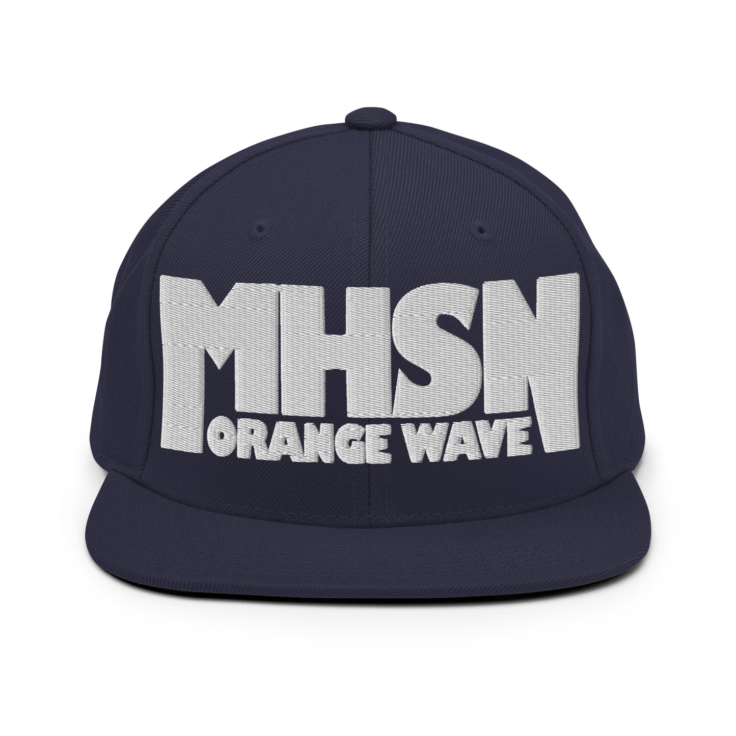Snapback Hat | Orange Wave Marching Band | Crest (Variant) Logo