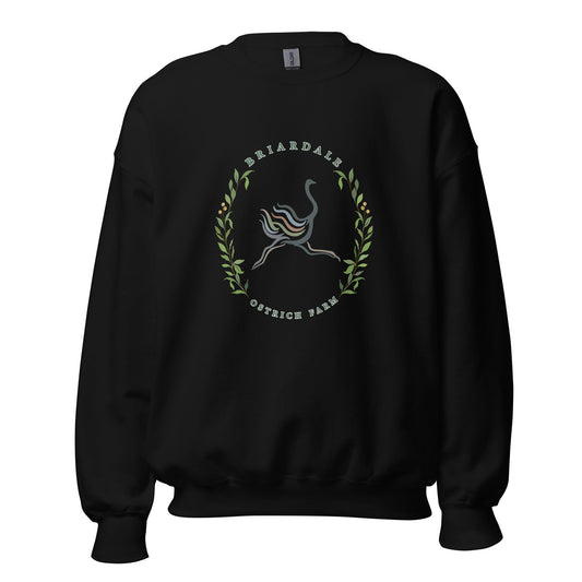 Classic | Sweatshirt | Briardale Ostrich Farm | Crest Logo