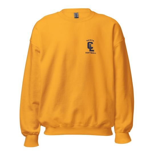 Classic | Sweatshirt | Crean Lutheran Softball | Navy CL Softball Logo