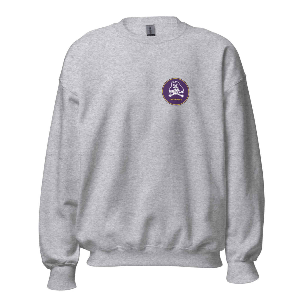 Classic | Sweatshirt | ECU Club Womens Lacrosse | Badge Logo