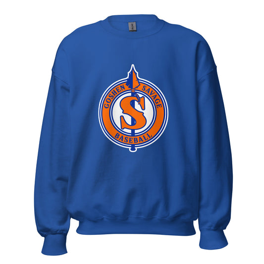 Classic | Sweatshirt | Goshen Savage Baseball | Badge Logo