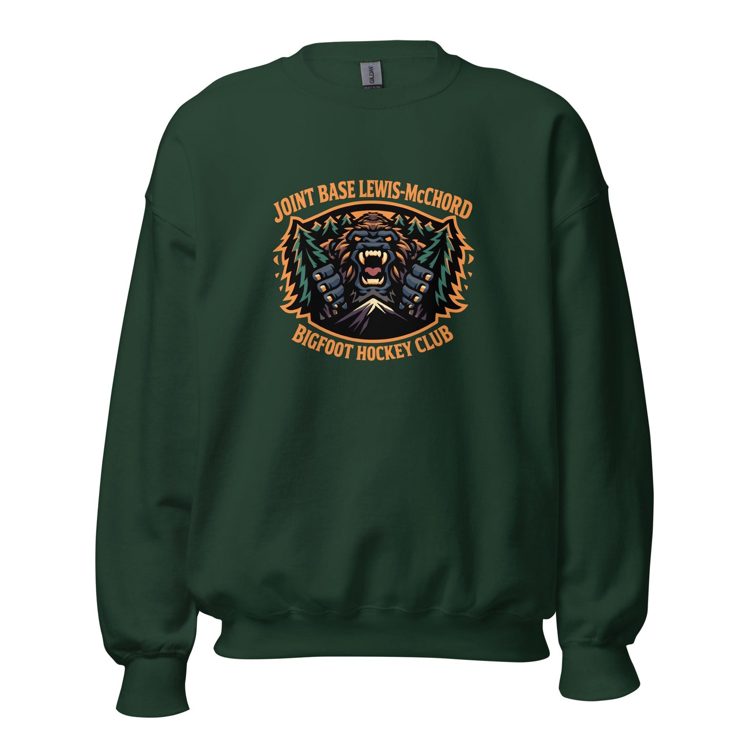 Classic | Sweatshirt | JBLM Bigfoot Hockey Team | Mascot Logo