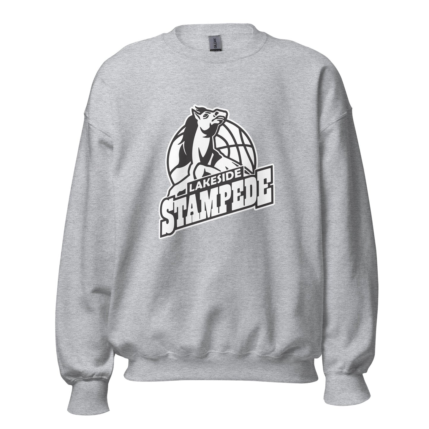 Classic | Sweatshirt | Lakeside Stampede | Basketball Mascot Logo