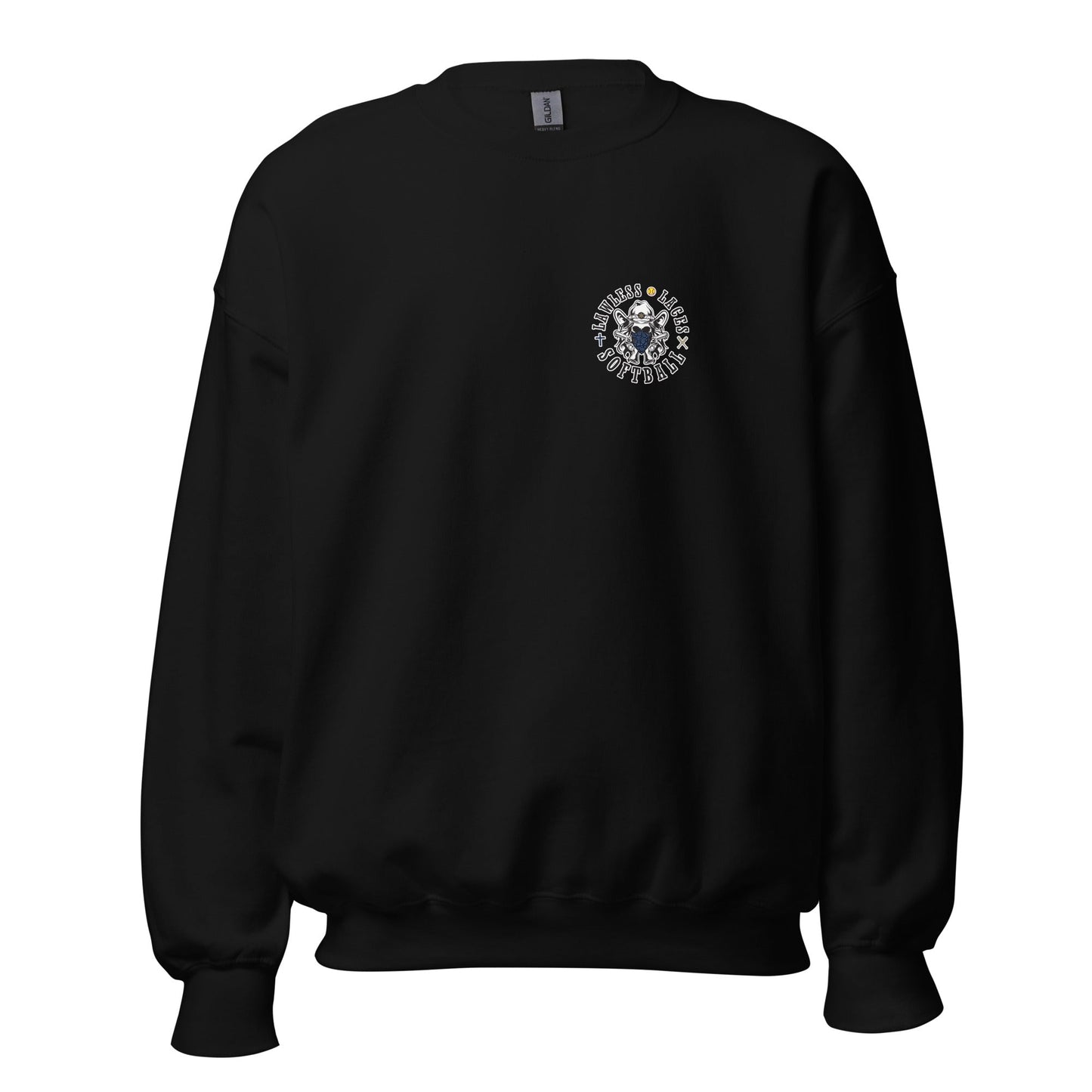 Classic | Sweatshirt | Lawless Laces Softball | Outlined Pocket Logo