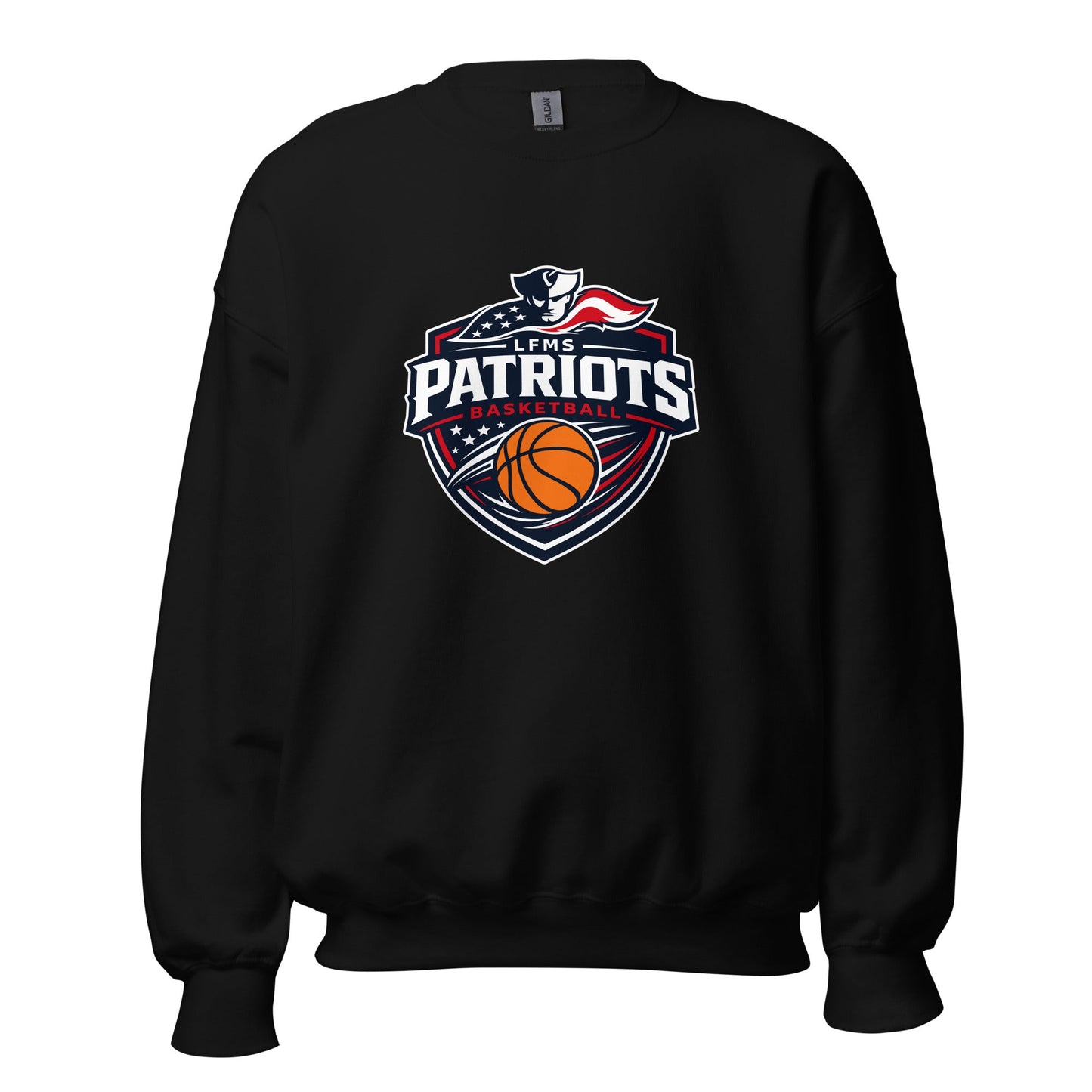 Classic | Sweatshirt | LFMS Athletics | Patriots Basketball Logo