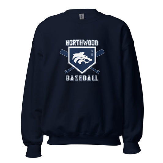 Classic | Sweatshirt | Northwood High School Baseball | Emblem Logo