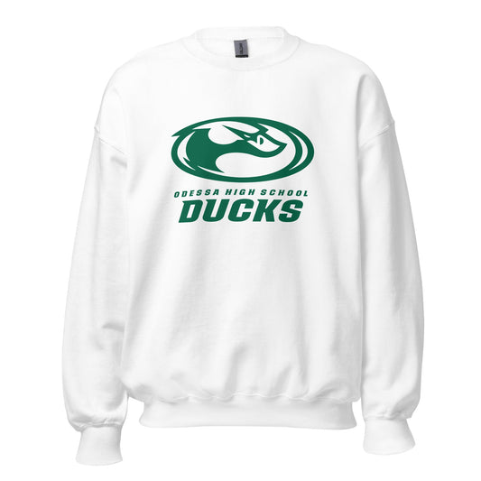 Classic | Sweatshirt | Odessa Girls Lacrosse | Ducks Green Logo