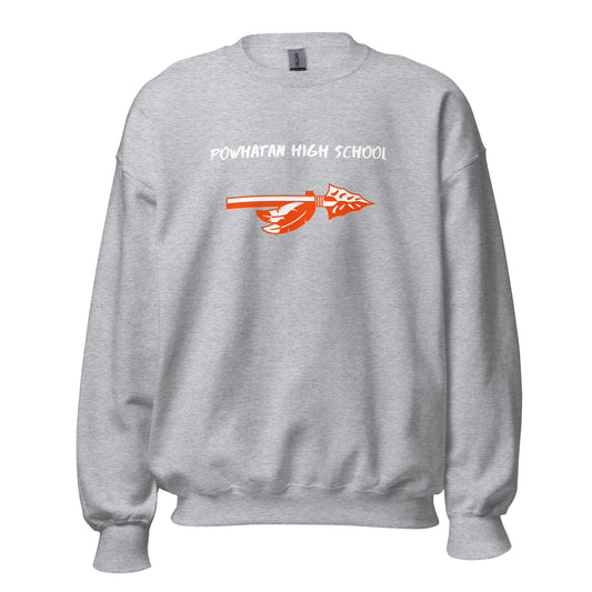 Classic | Sweatshirt | Powhatan lacrosse | Arrowhead Logo