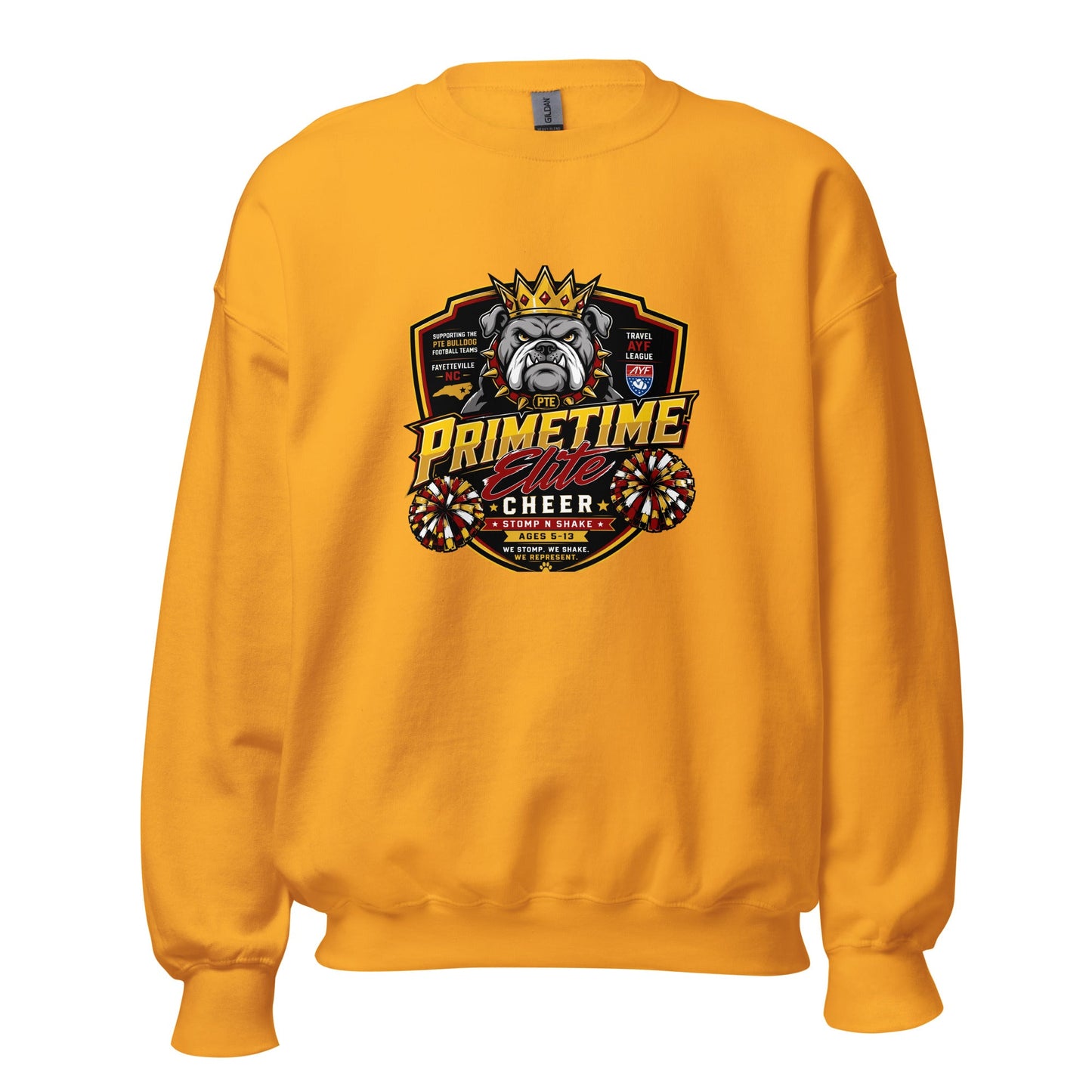 Classic | Sweatshirt | PTE Bulldog Cheer | Shield Logo