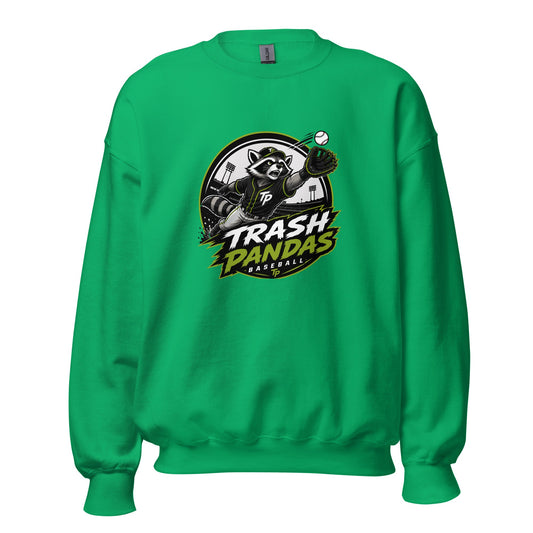 Classic | Sweatshirt | Trash Pandas Baseball Organization | Emblem Logo