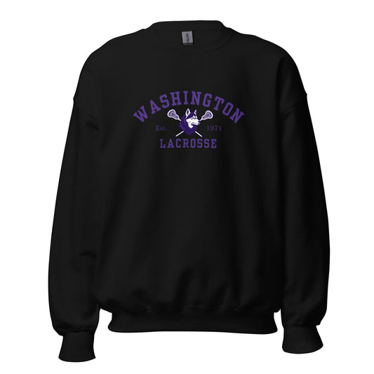 Classic | Sweatshirt | UW Women's Club Lacrosse | Washington Lacrosse Logo