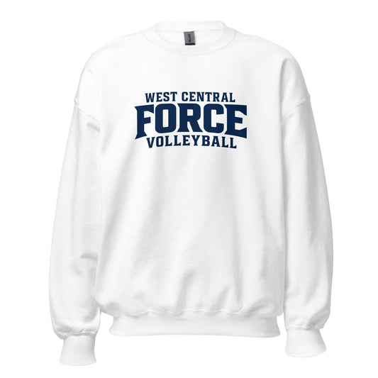 Classic | Sweatshirt | West Central Force Volleyball | Blue Logo