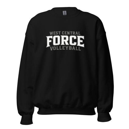 Classic | Sweatshirt | West Central Force Volleyball | Grey Logo