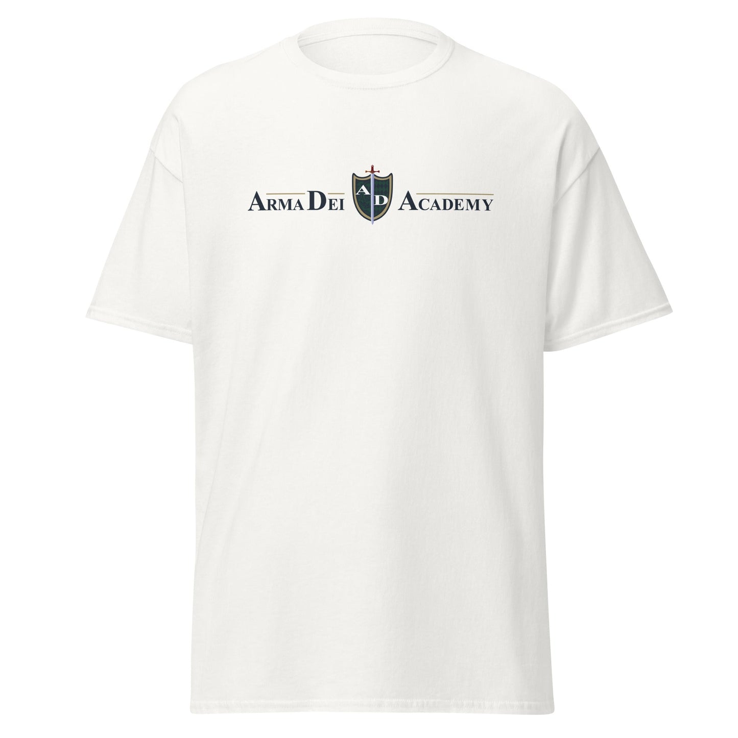 Classic | T-Shirt | Arma Dei Academy | Text Shield Logo