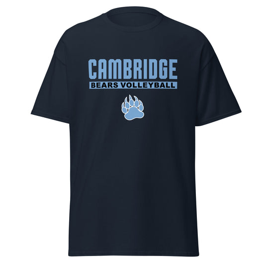 Classic | T-Shirt | Cambridge Volleyball | Script Paw Logo