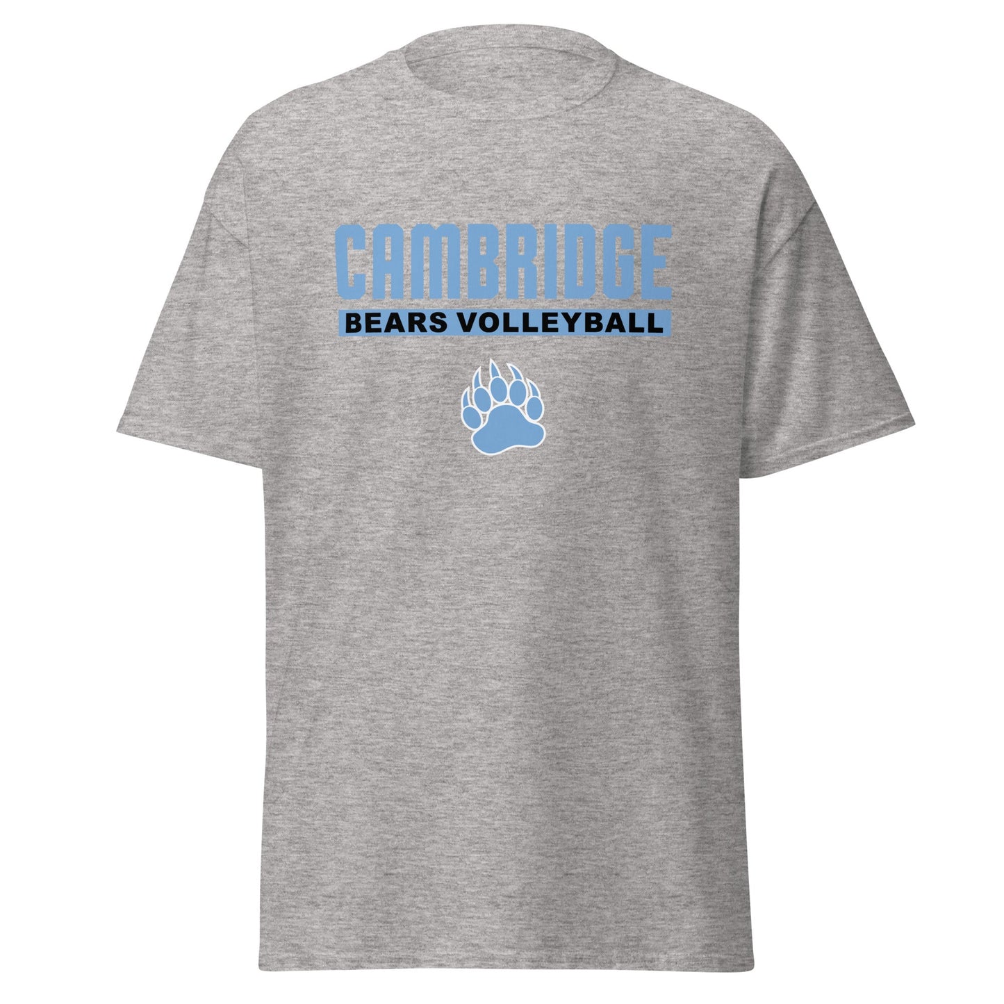 Classic | T-Shirt | Cambridge Volleyball | Script Paw Logo