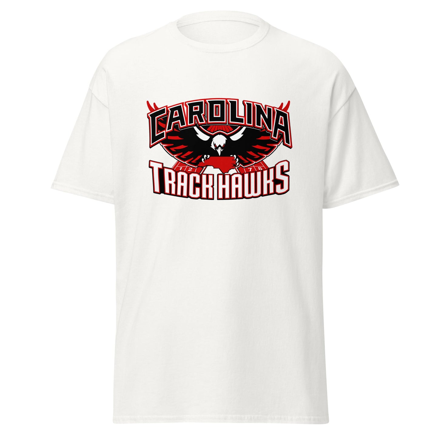 Classic | T-Shirt | Carolina track Hawks | Emblem Logo